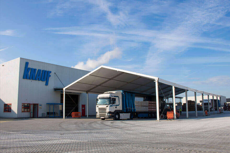 Overkapping tent Knauf